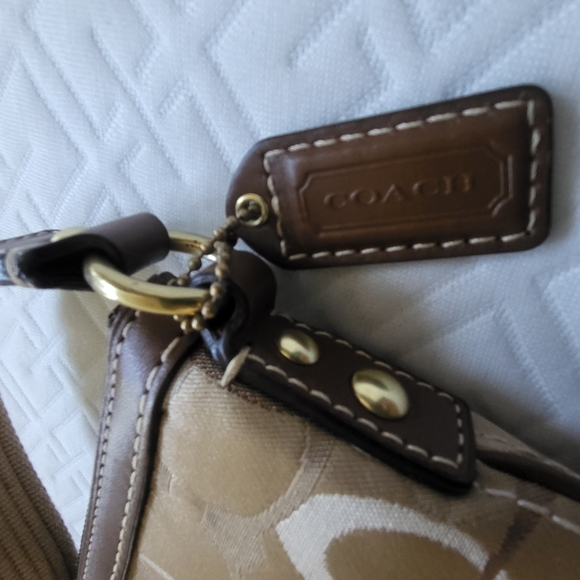 Coach Signature Crossbody Bag - Brown and Tan - Picture 5 of 10